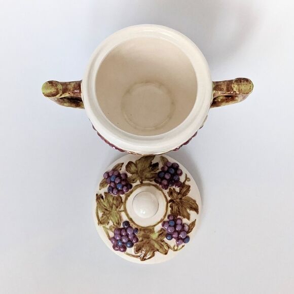 Copy - Vintage sugar bowl with grapes - Picture 3 of 7